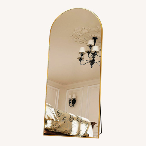 Used Amazon Antok Gold Arched Full-Length Floor Mirror for sale on AptDeco