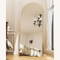 Amazon Antok Gold Arched Full-Length Floor Mirror