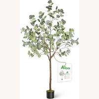 Amazon 6ft Artificial Eucalyptus Tree with Planter