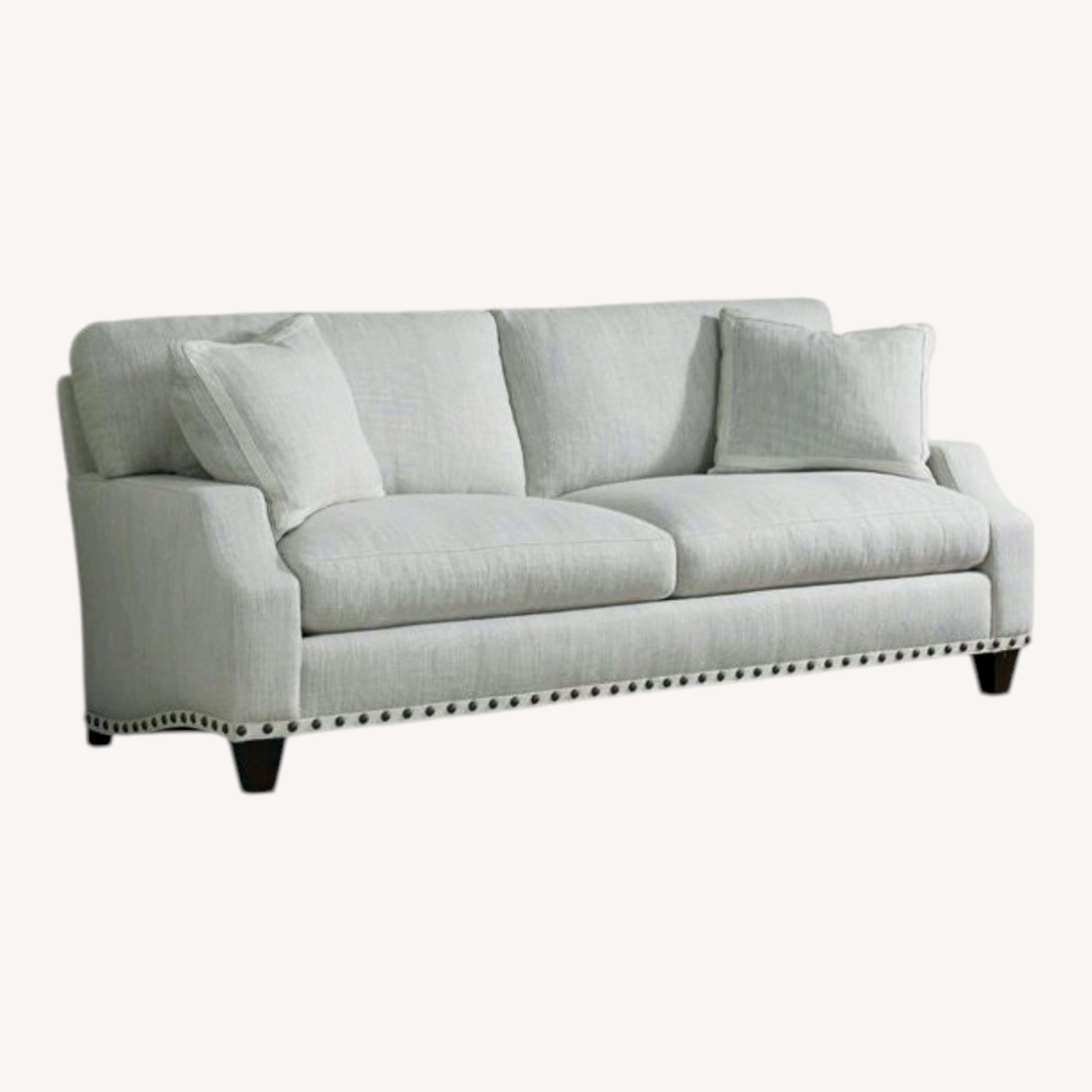 Sherrill Furniture White Fabric 3+ Seater Sofa - image-0