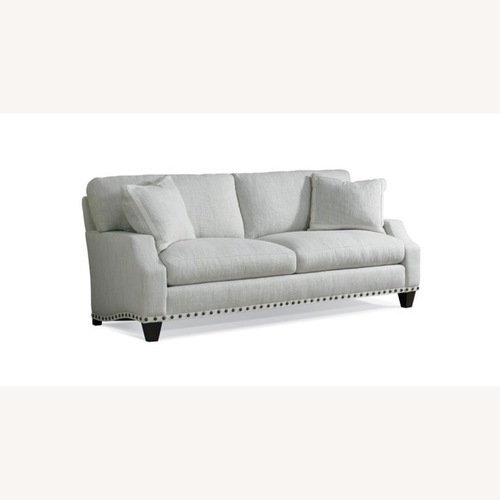 Used Sherrill Furniture White Fabric 3+ Seater Sofa for sale on AptDeco