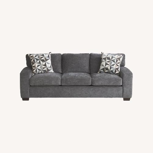 Used Rooms To Go Dark Gray Fabric 3+ Piece Sectional for sale on AptDeco