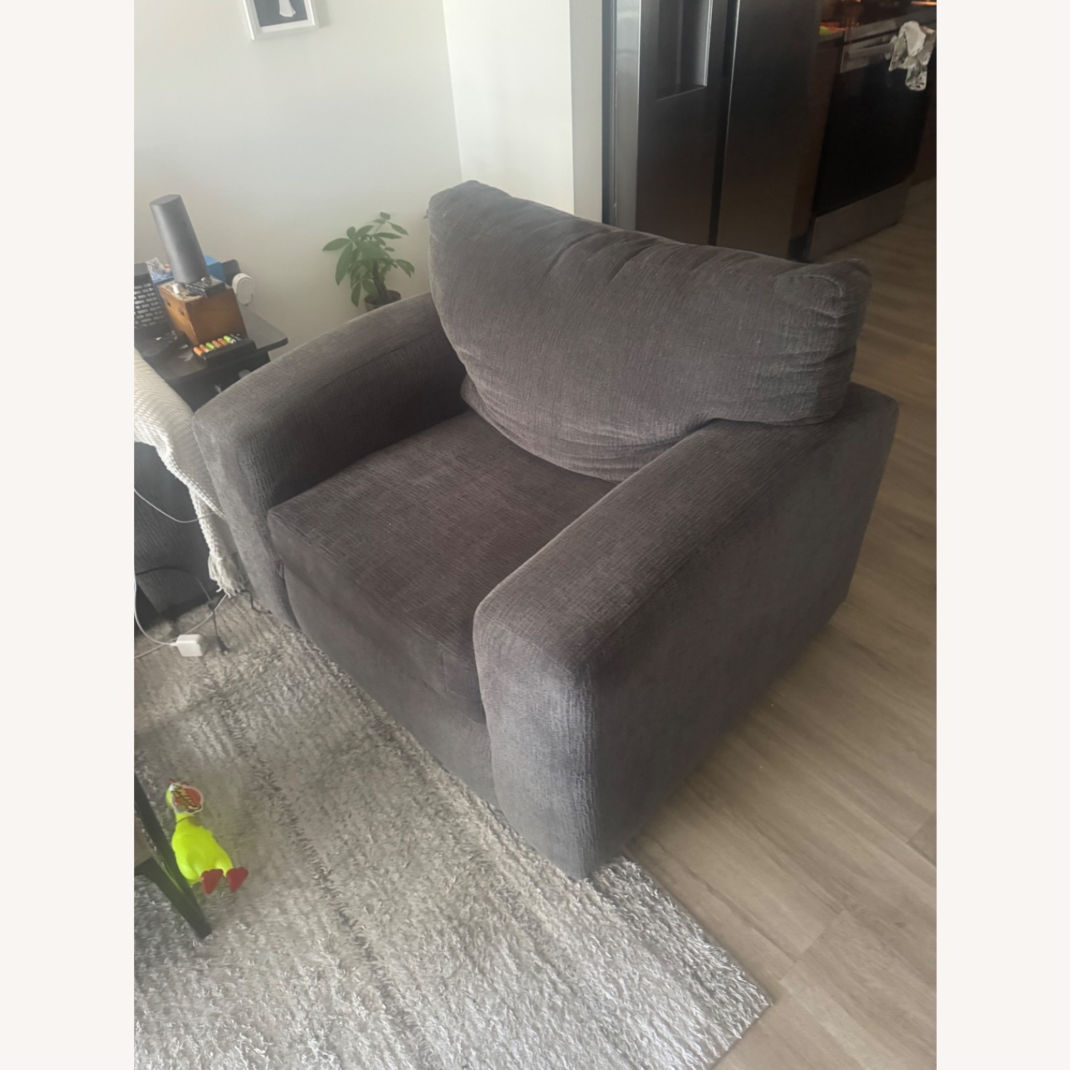 Rooms To Go Dark Gray Fabric 3+ Piece Sectional - image-5