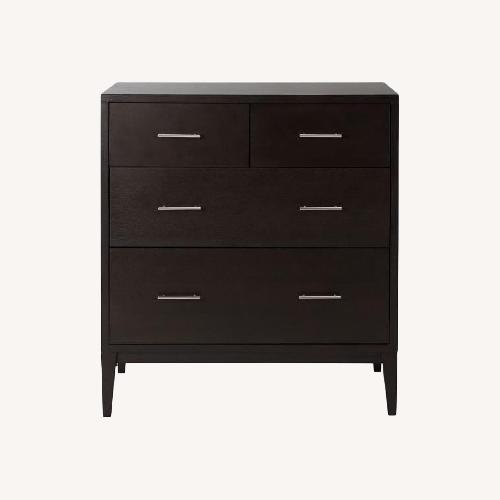 Used West Elm Narrow Leg Chocolate Brown Wood Dresser for sale on AptDeco