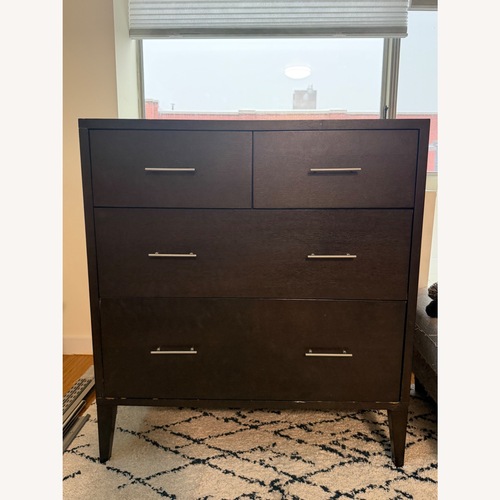 Used West Elm Narrow Leg Chocolate Brown Wood Dresser for sale on AptDeco