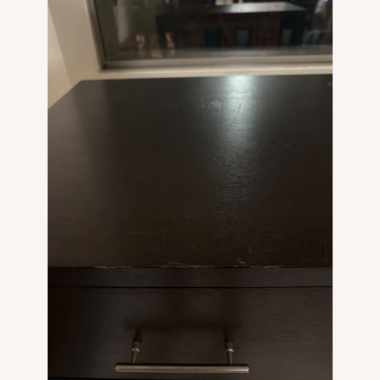 West Elm Narrow Leg Chocolate Brown Wood Dresser - image-3