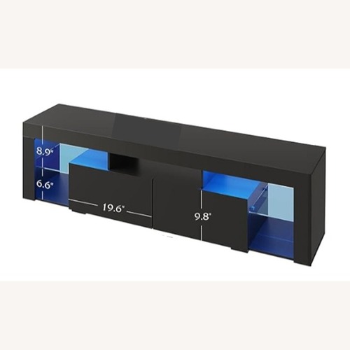 Used Amazon WLIVE Modern TV Stand with LED Lights for sale on AptDeco