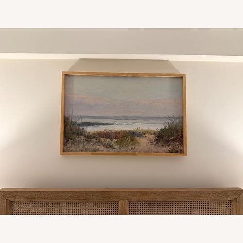 Used Beach Grass Canvas Wall Art in 24x36" Boxed Frame for sale on AptDeco