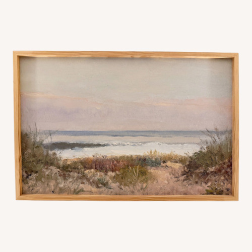 Used Beach Grass Canvas Wall Art in 24x36" Boxed Frame for sale on AptDeco