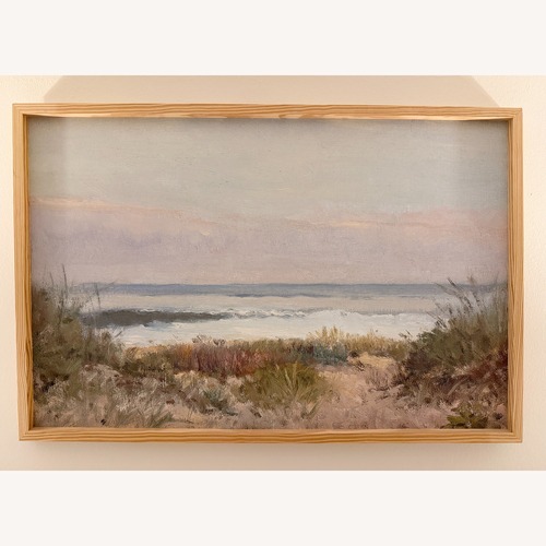 Used Beach Grass Canvas Wall Art in 24x36" Boxed Frame for sale on AptDeco