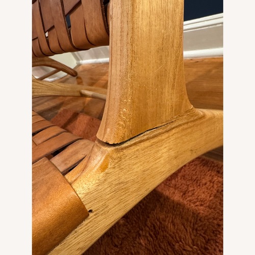 Used Teak and Leather Accent Chairs for sale on AptDeco