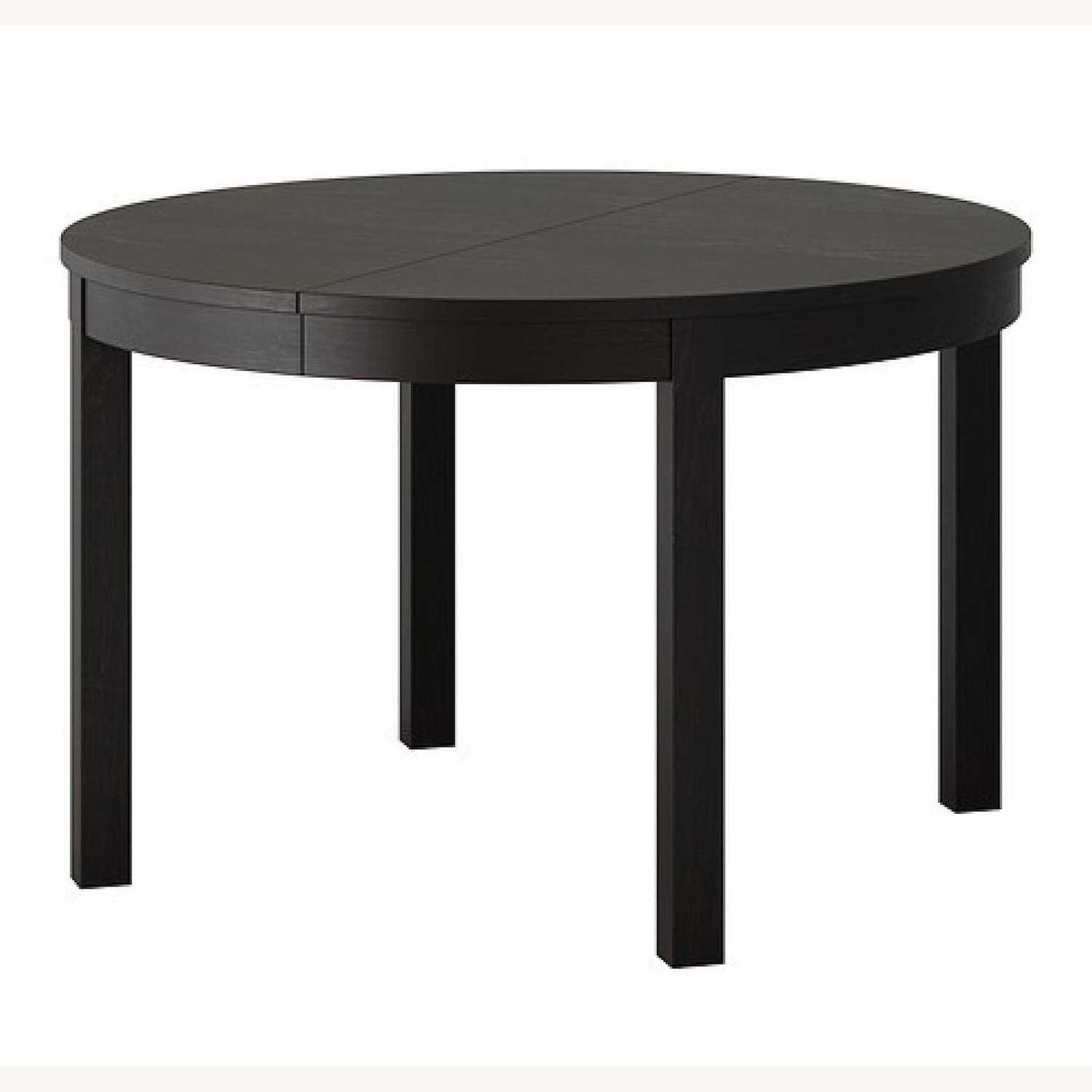 IKEA Bjursta Round Dining Table in Brown-Black - image-0