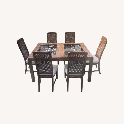 Used Vintage/Antique Finds Wood Dining Set for sale on AptDeco