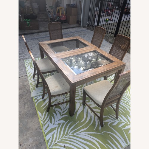 Used Vintage/Antique Finds Wood Dining Set for sale on AptDeco