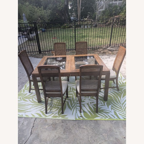 Used Vintage/Antique Finds Wood Dining Set for sale on AptDeco