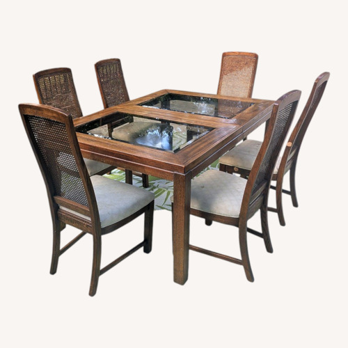 Used Vintage/Antique Finds Wood Dining Set for sale on AptDeco