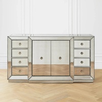 Z Gallerie Omni Silver Mirrored Glass Chest