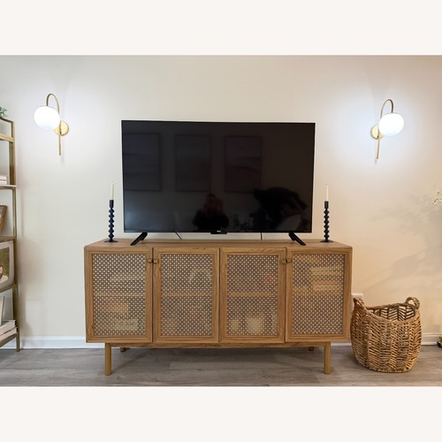 Used Safavieh Piran 4-Door Storage Media TV Stand for sale on AptDeco