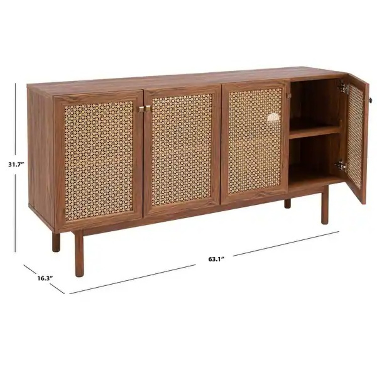 Safavieh Piran 4-Door Storage Media TV Stand - image-4