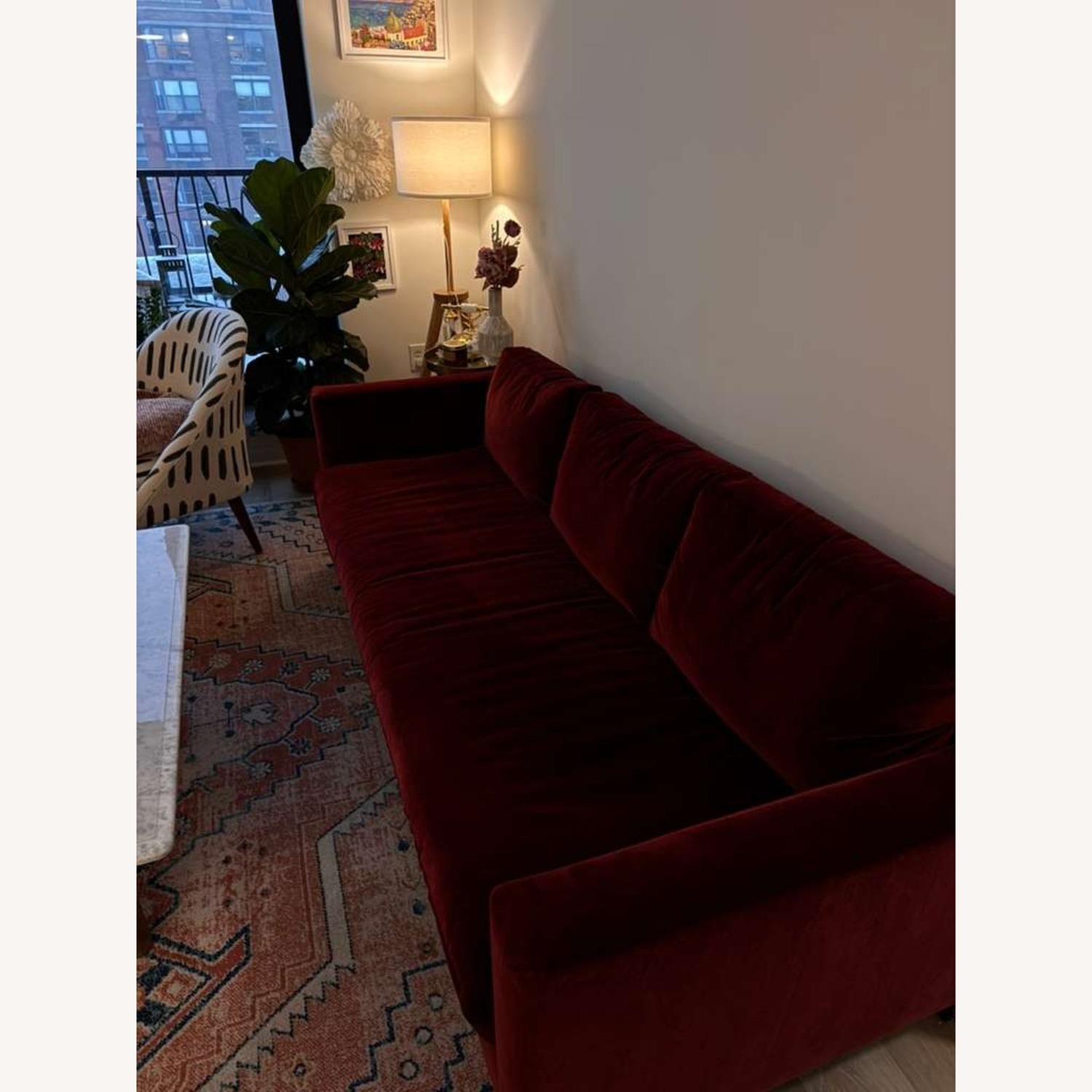 Pottery Barn Jake 3+ Seater Sofa - Velvet - image-2