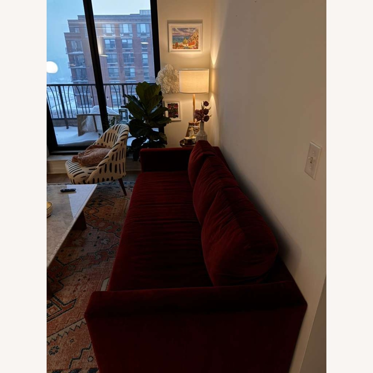 Pottery Barn Jake 3+ Seater Sofa - Velvet - image-3