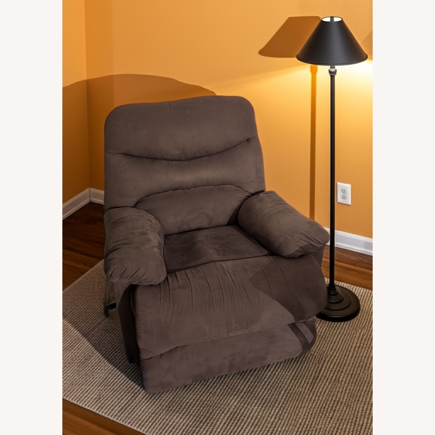 Andover Mills Dark Gray Fabric Recliner - image-1