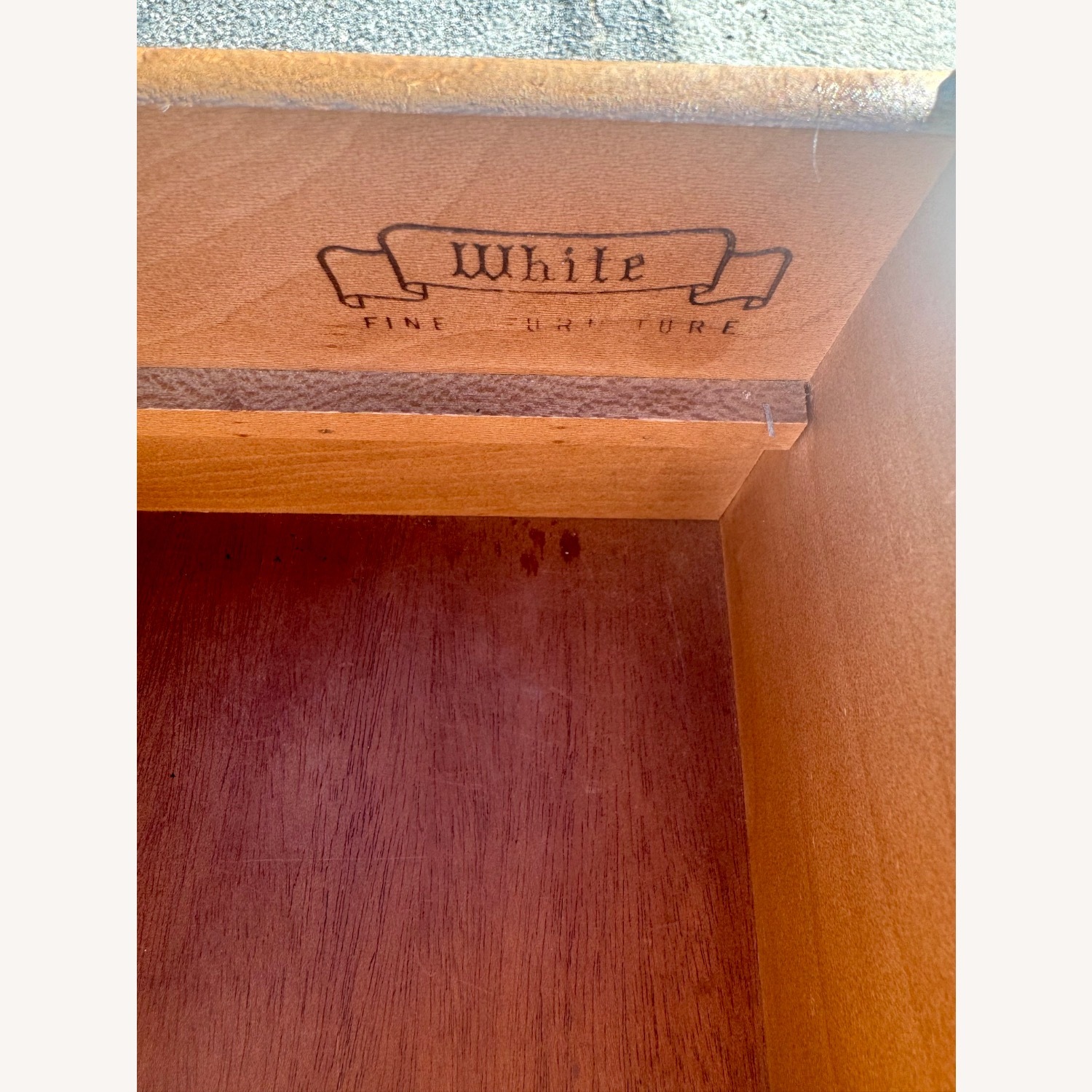 Vintage/Antique Light Brown Wood Dresser - image-5