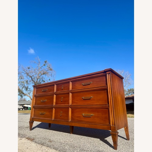 Used Vintage/Antique Light Brown Wood Dresser for sale on AptDeco