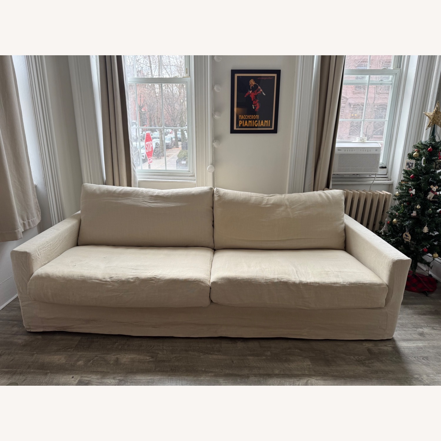Sixpenny Devyn 96” Linen Sofa - image-1
