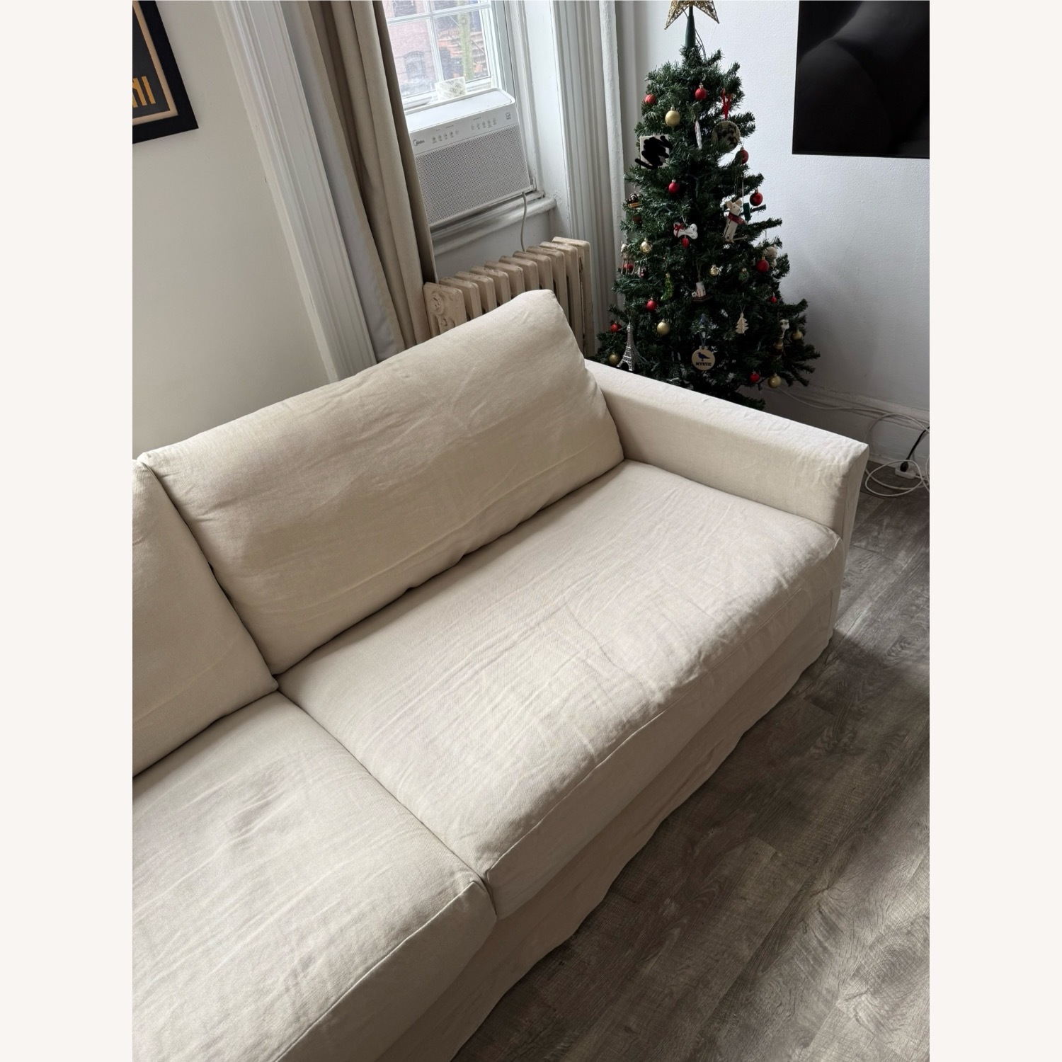 Sixpenny Devyn 96” Linen Sofa - image-6