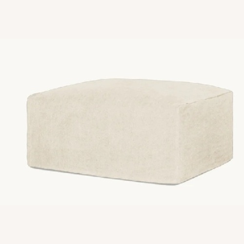 Used Sixpenny Devyn Linen Ottoman for sale on AptDeco