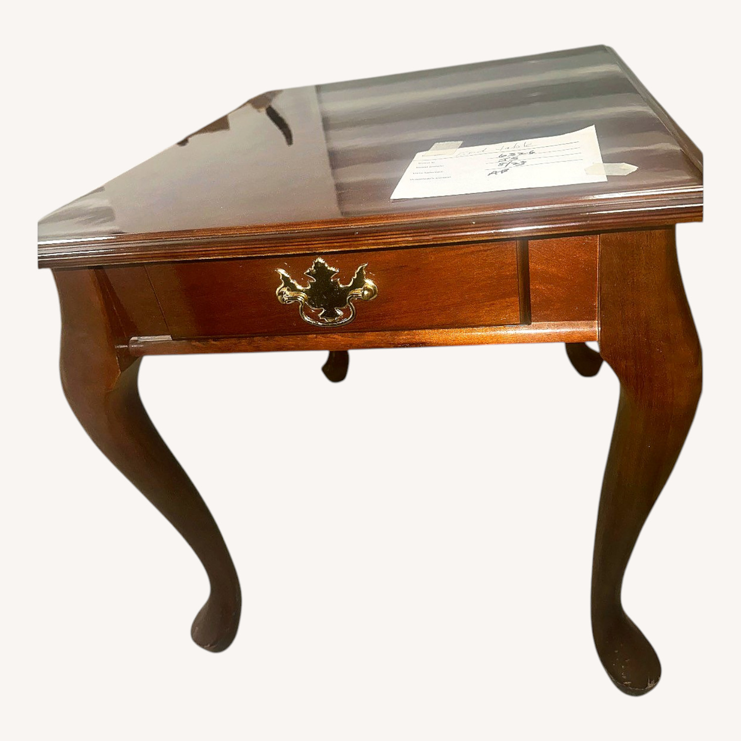 Ashley Furniture Dark Brown Wood Side Table - image-0