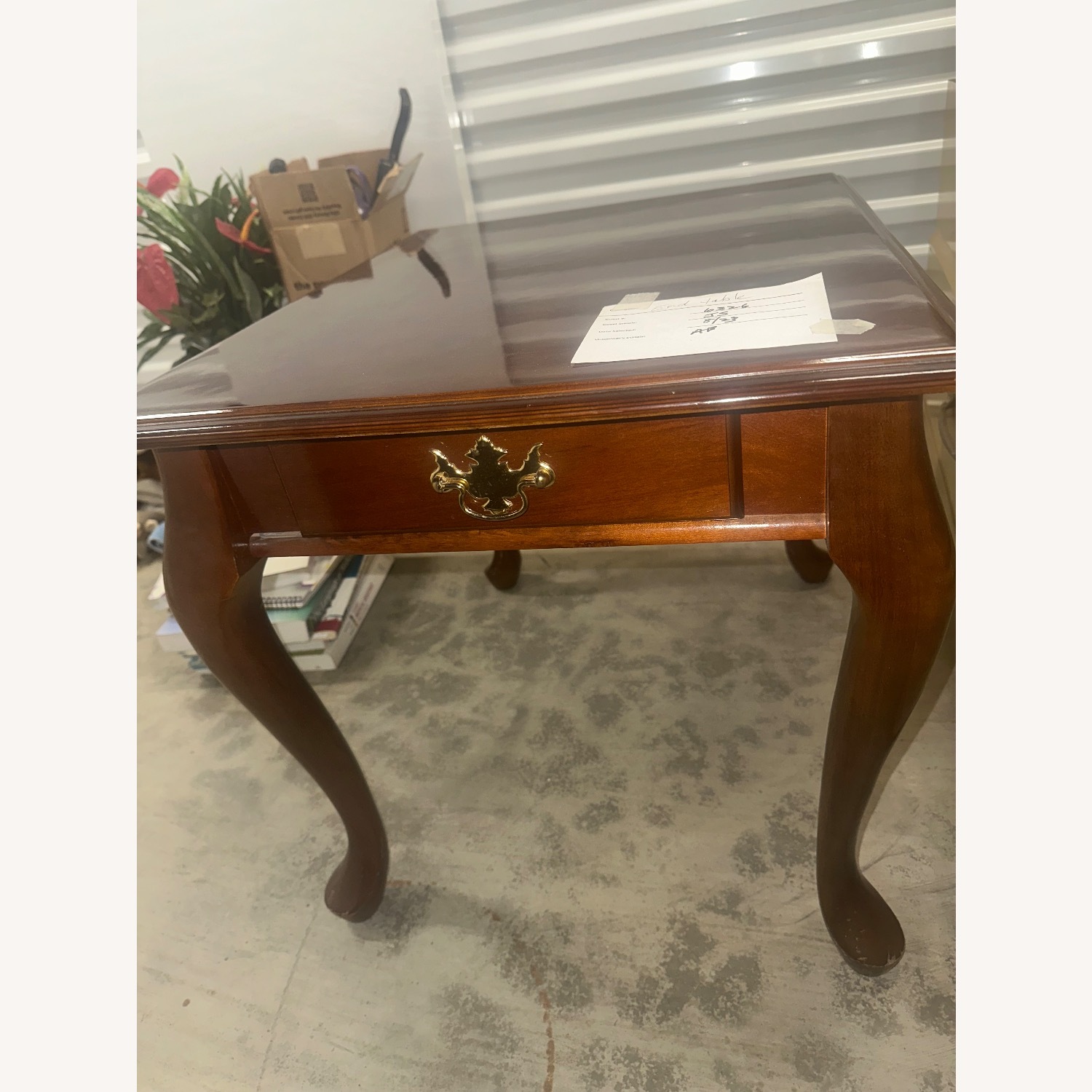 Ashley Furniture Dark Brown Wood Side Table - image-2