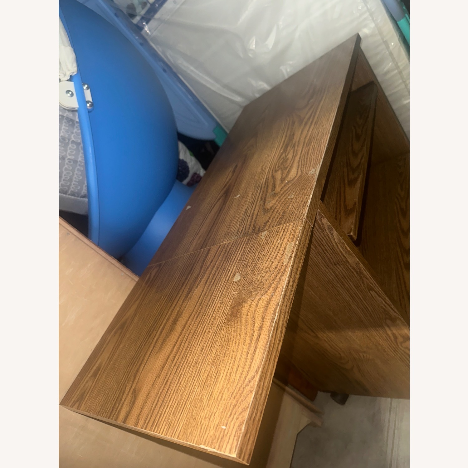 Vintage/Antique Natural Wood Desk - image-2