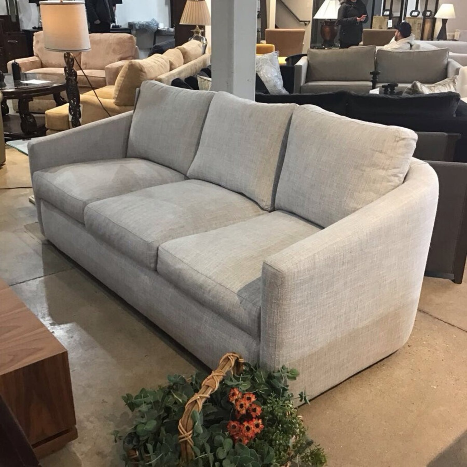 Craftmaster Furniture Transitional Slope Arm Sofa - image-1