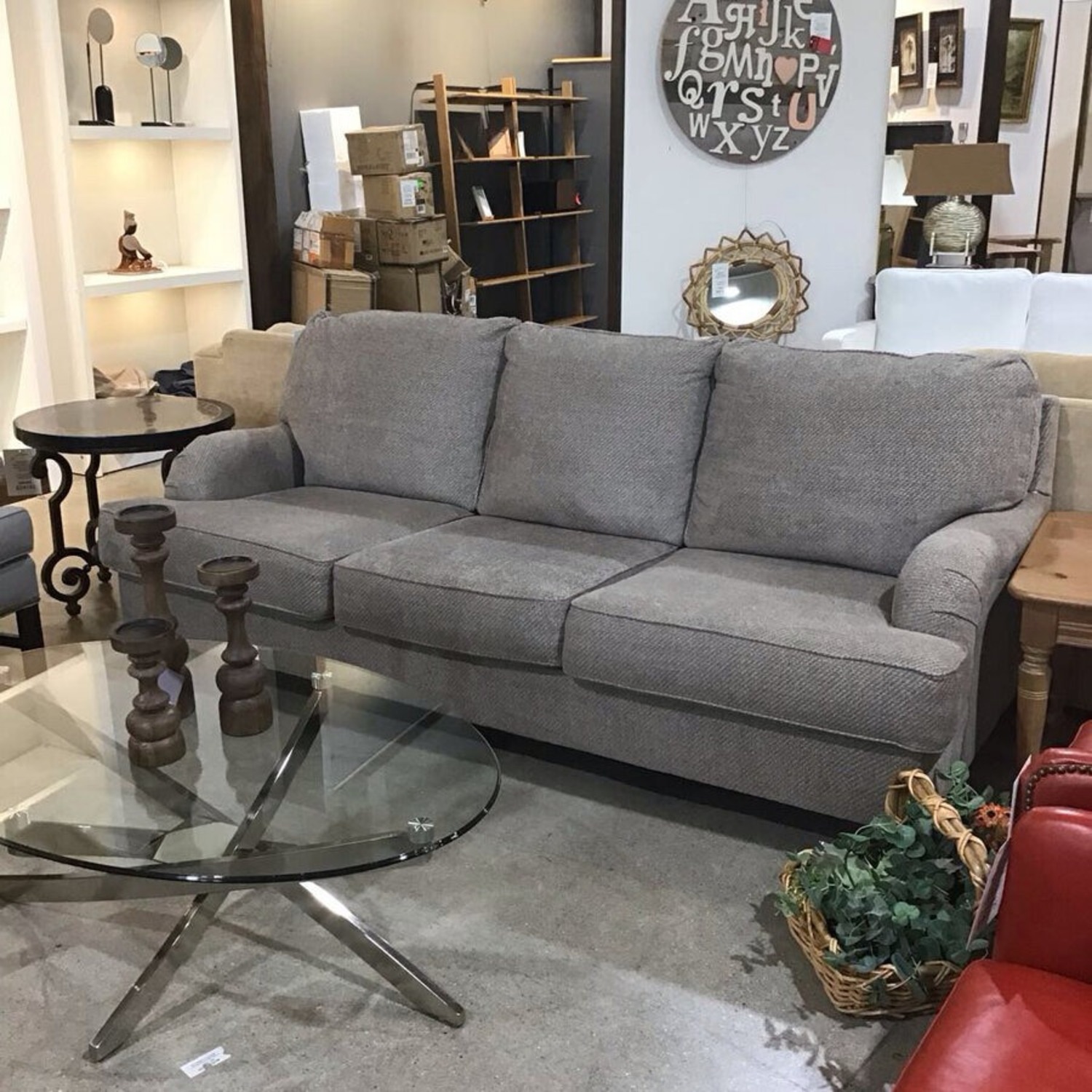 Wanek Furniture Fabric 3-Seat Sofa Gray - image-2