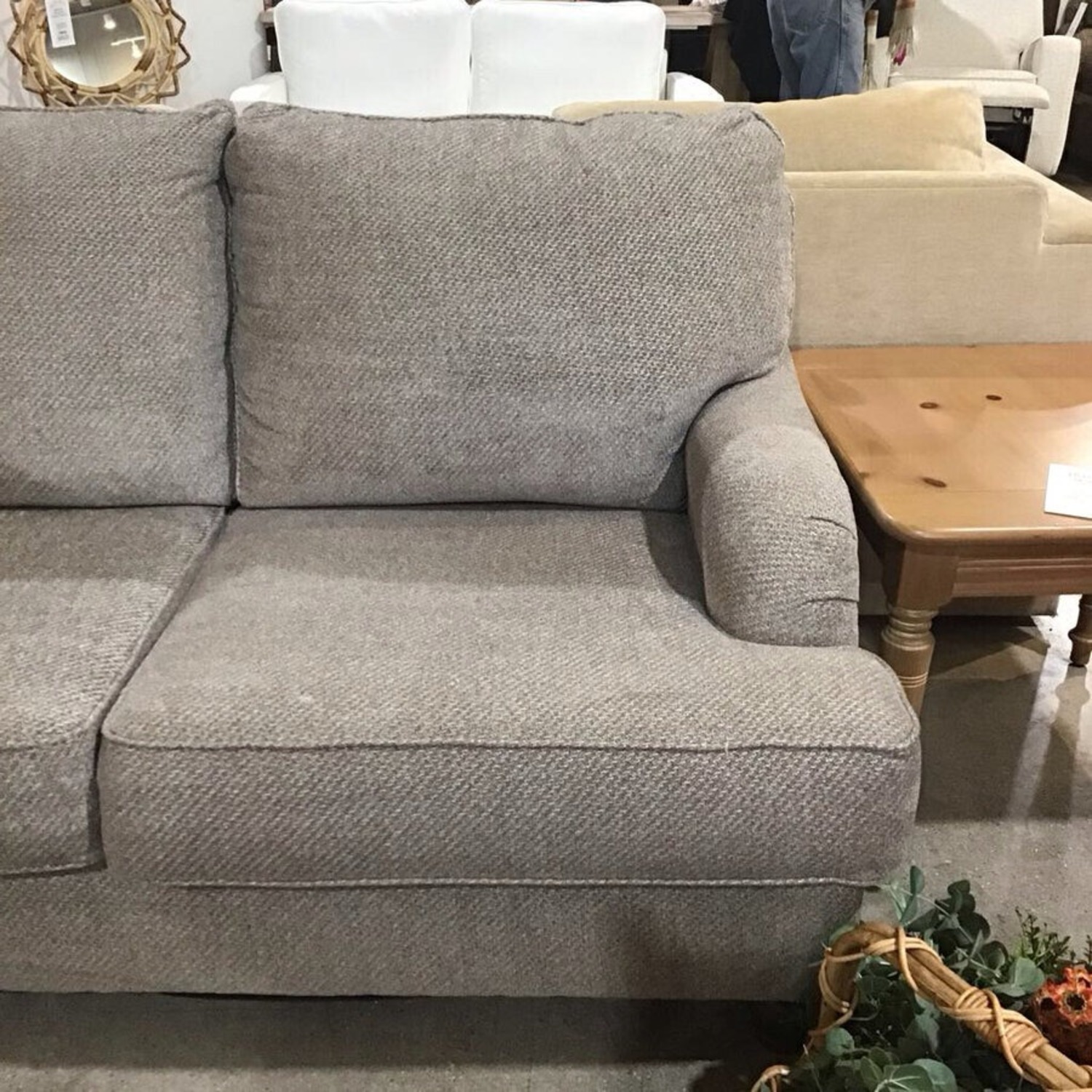 Wanek Furniture Fabric 3-Seat Sofa Gray - image-3