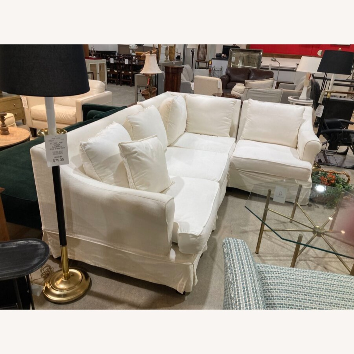 Bernhardt 3pc L-Shape Slipcover Sectional - image-2