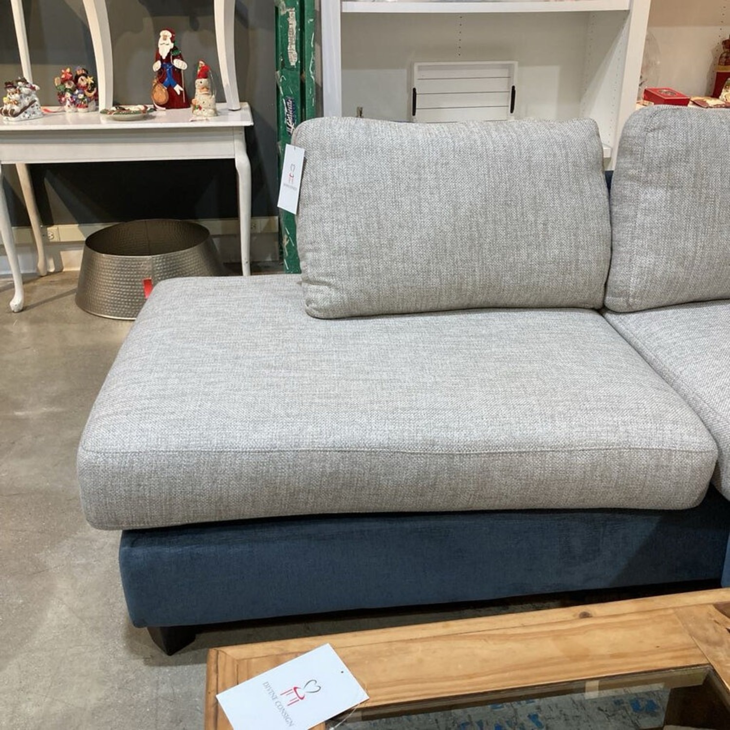 Fusion Furniture Two-Tone Left Facing Sectional - image-3