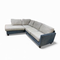 Fusion Furniture Two-Tone Left Facing Sectional