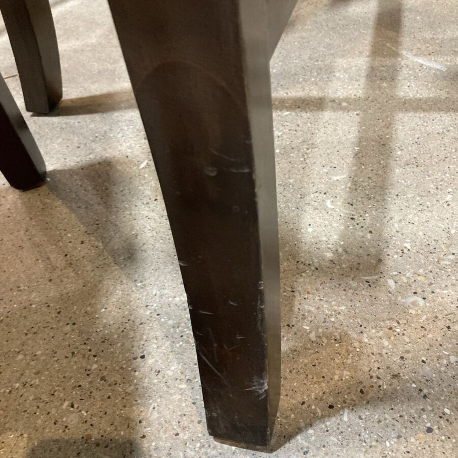 Crate & Barrel Halo Glass & Wood Dining Table - image-7