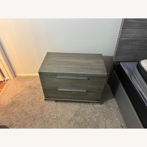 Used Vintage/Antique Light Gray Nightstand for sale on AptDeco