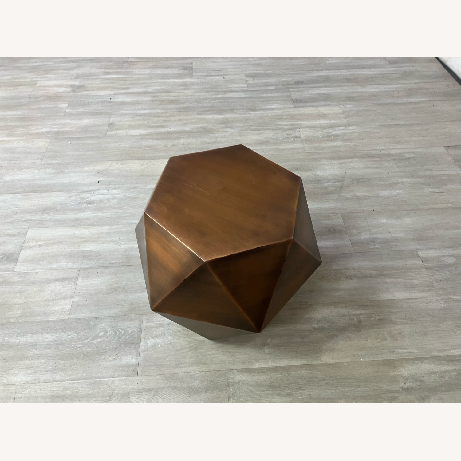 Safavieh Astrid Faceted Side Table - Copper - image-6
