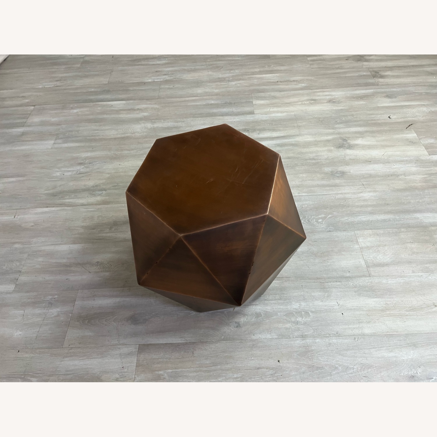 Safavieh Astrid Faceted Side Table - Copper - image-1