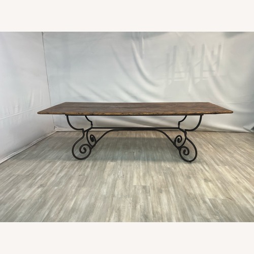Used Coco Republic Rustic Oregon Pine Top Dining Table for sale on AptDeco