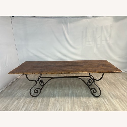 Used Coco Republic Rustic Oregon Pine Top Dining Table for sale on AptDeco