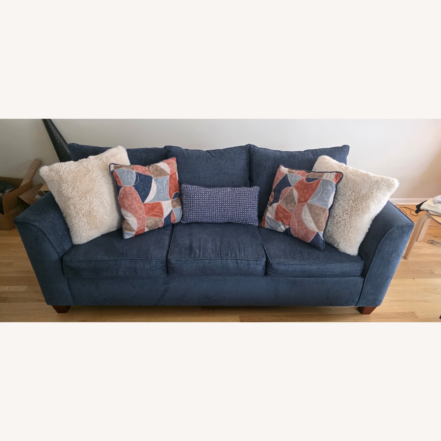Bob's Discount Furniture Blue 3+ Seater Sofa - image-2