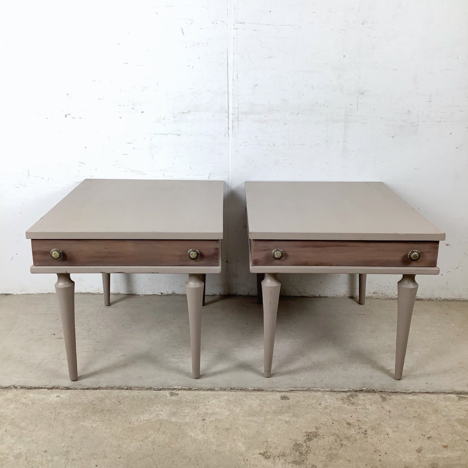 Pair of Painted MCM Nightstands - image-6