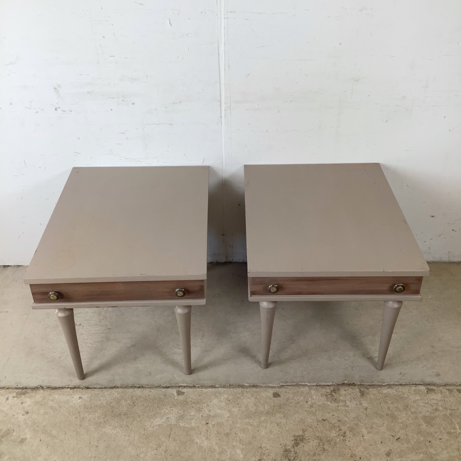 Pair of Painted MCM Nightstands - image-2