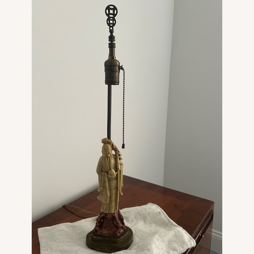 Used Asian Statue Table Lamp for sale on AptDeco